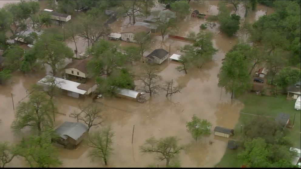 PHOTO: Storms have dumped more than a foot of rain on April 18, 2016 in the Houston area.