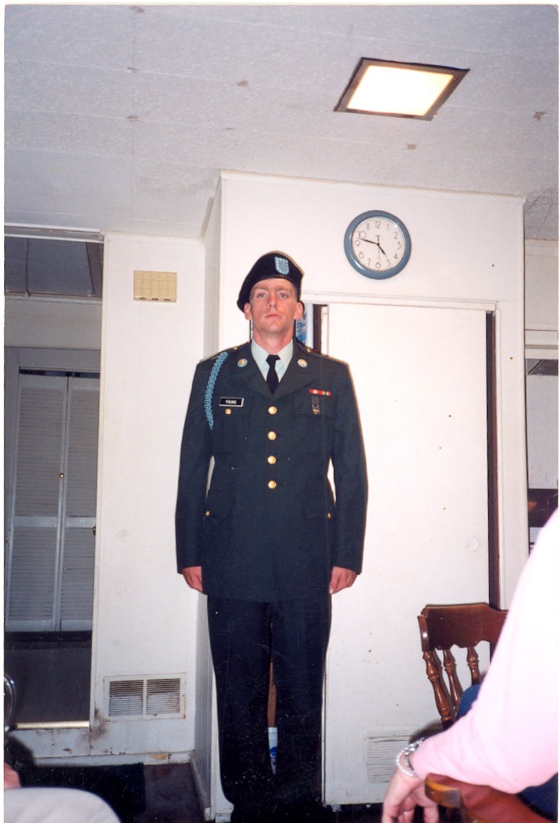 PHOTO: Tomas Young is shown here in uniform in 2003.