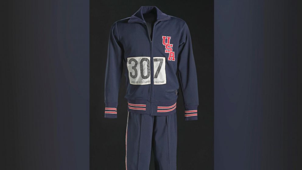 PHOTO: 1968 Olympic warm-up suit worn by Tommie Smith.