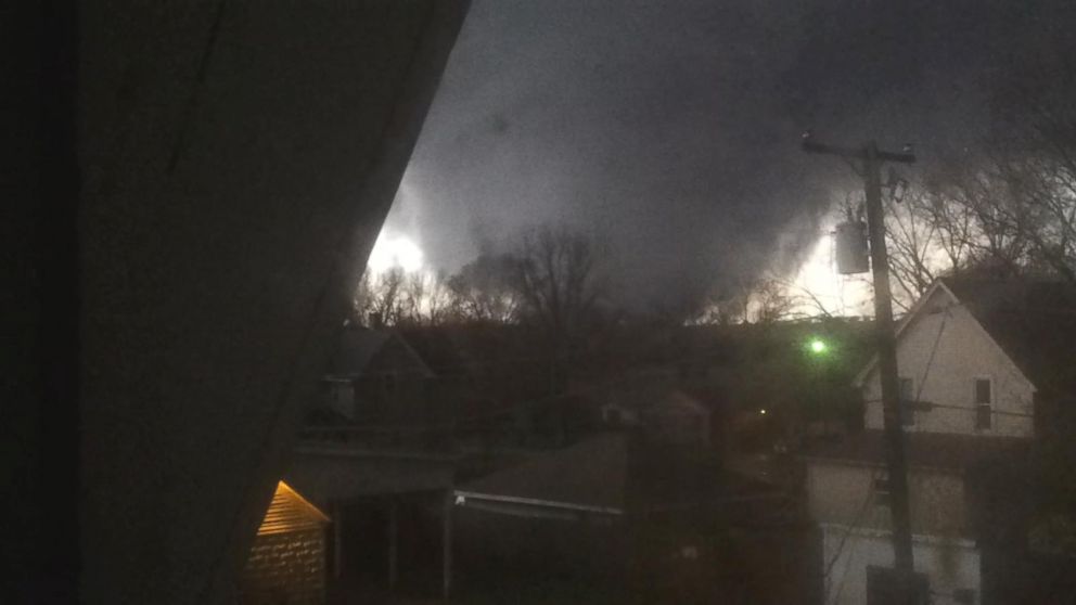 85-year-old Clem Schultz's video captures the April 2015 tornado that killed his wife.