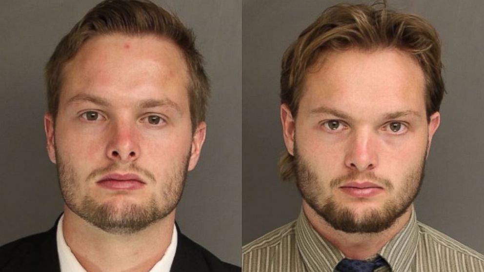 The district attorney's office announced the arrests of Daniel and Caleb Tate, both 22 years old, in Cochranville, Pa., May 18, 2016. They say last December the two set off bombs at five different locations in Chester and Lancaster counties.