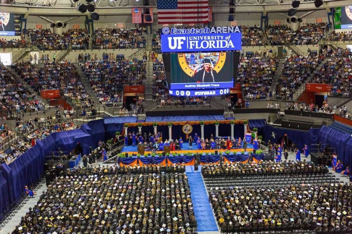 PHOTO: A ceremony honoring the University of Florida's nearly 10,000-member Spring 2018 graduating class.