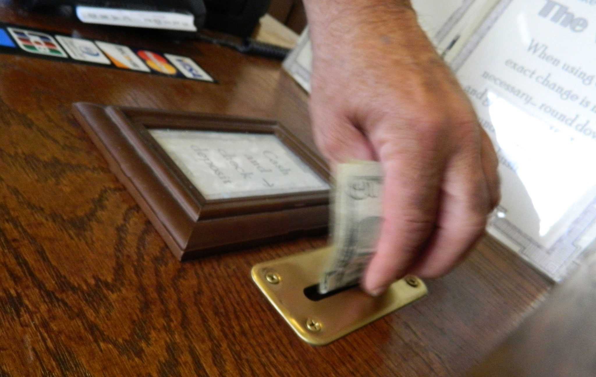 PHOTO: The Vault coffee shop in Valley City, North Dakota, operates on the honor system.