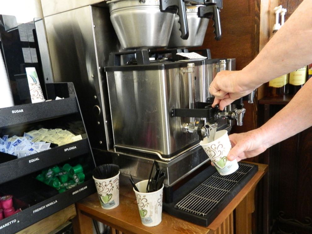 PHOTO: The Vault coffee shop in Valley City, North Dakota, operates on the honor system.