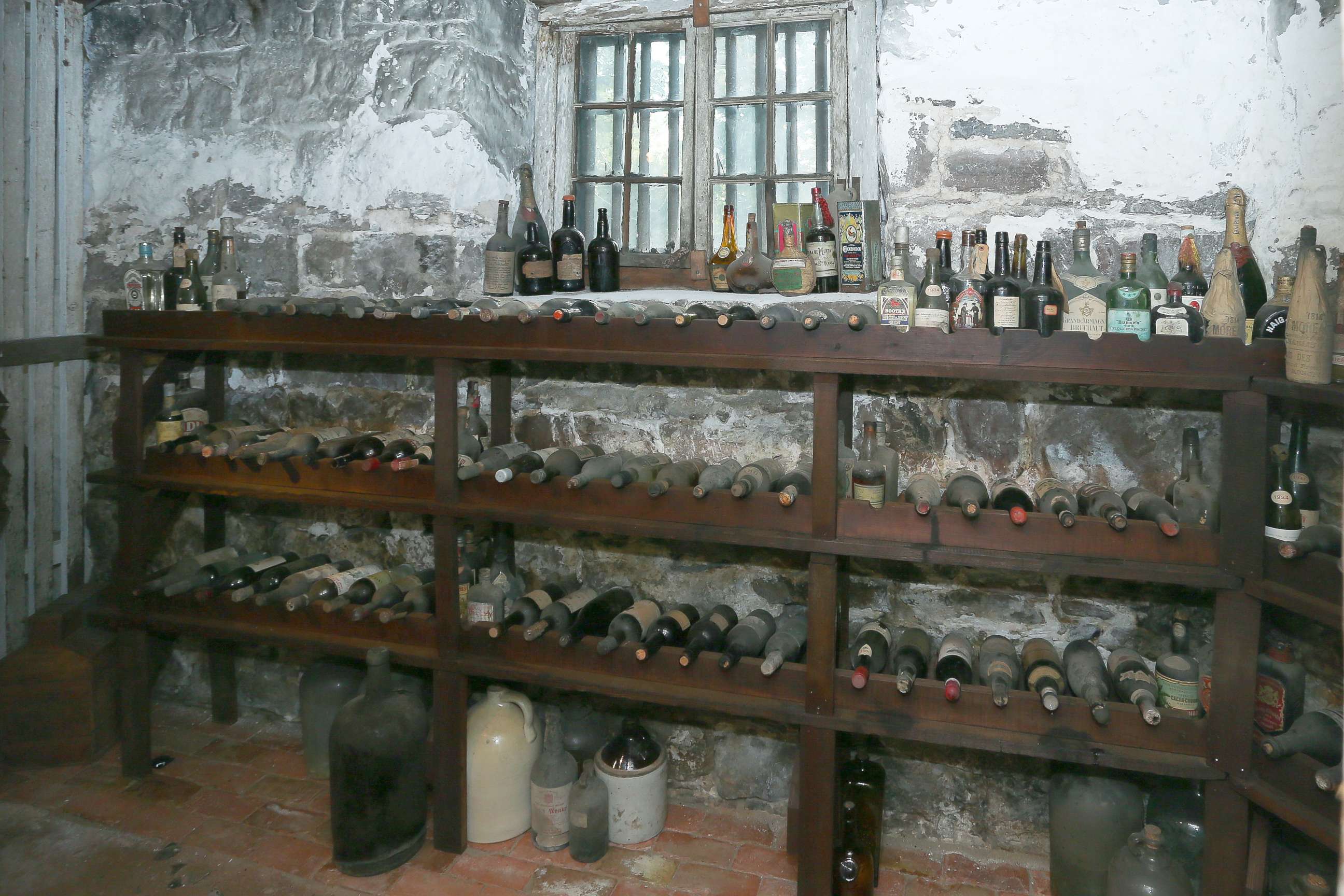 PHOTO: The wine cellar at the Liberty Hall Museum at Kean University in New Jersey.