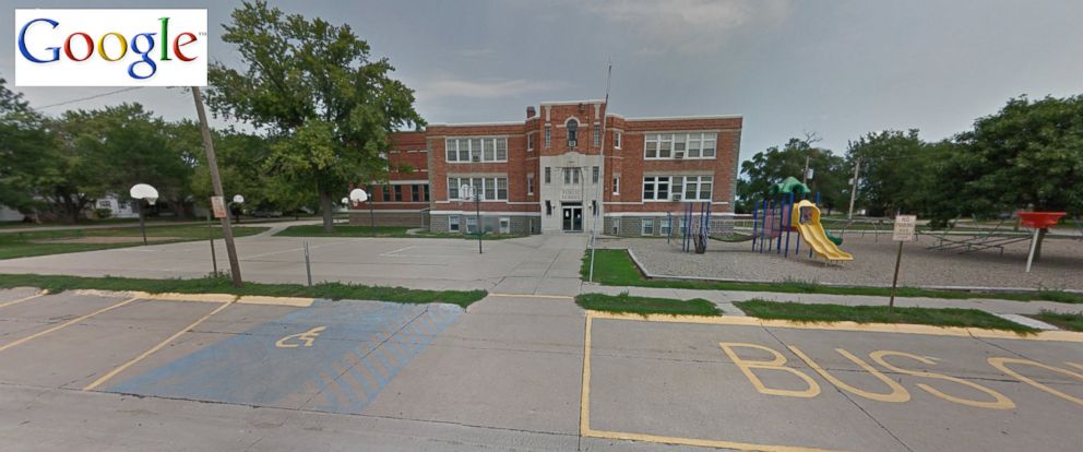 PHOTO: Wisner Pilger Middle School is seen in this undated Google map before the tornado in Nebraska struck, June 16, 2014.