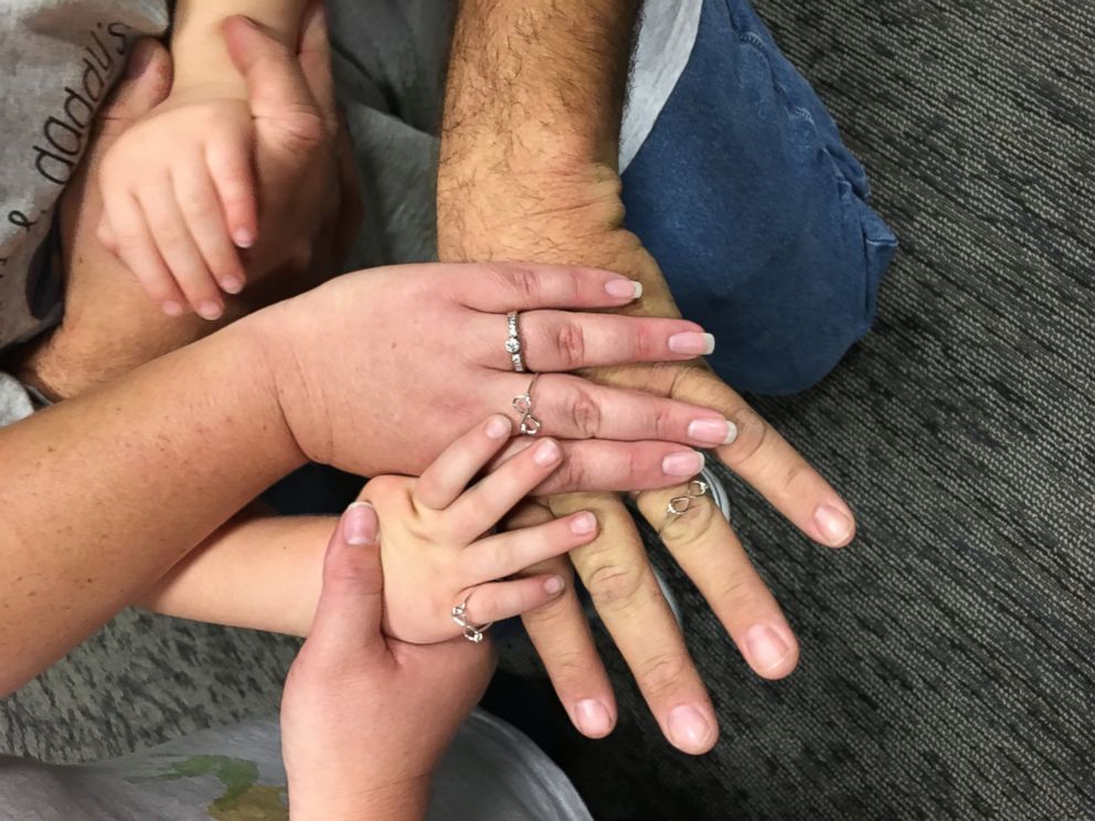 PHOTO:Jaime and Arthur Hodge of Hesperia, Calif., celebrated the adoption of their 3-year-old son, Todd, by exchanging custom-made infinity rings at the courthouse finalization of his adoption.