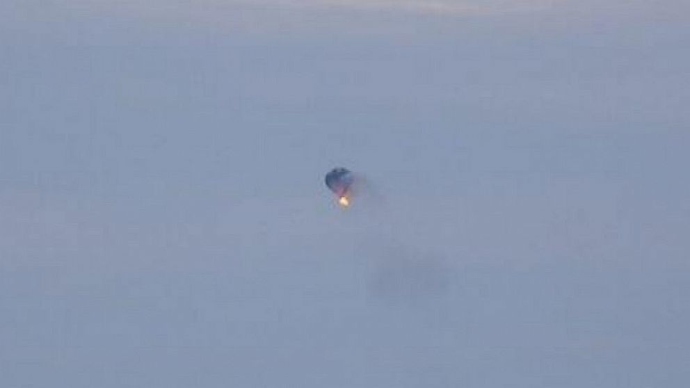Jim Cox took this photo of a hot air balloon accident in Virginia on Friday, April 9, 2014.