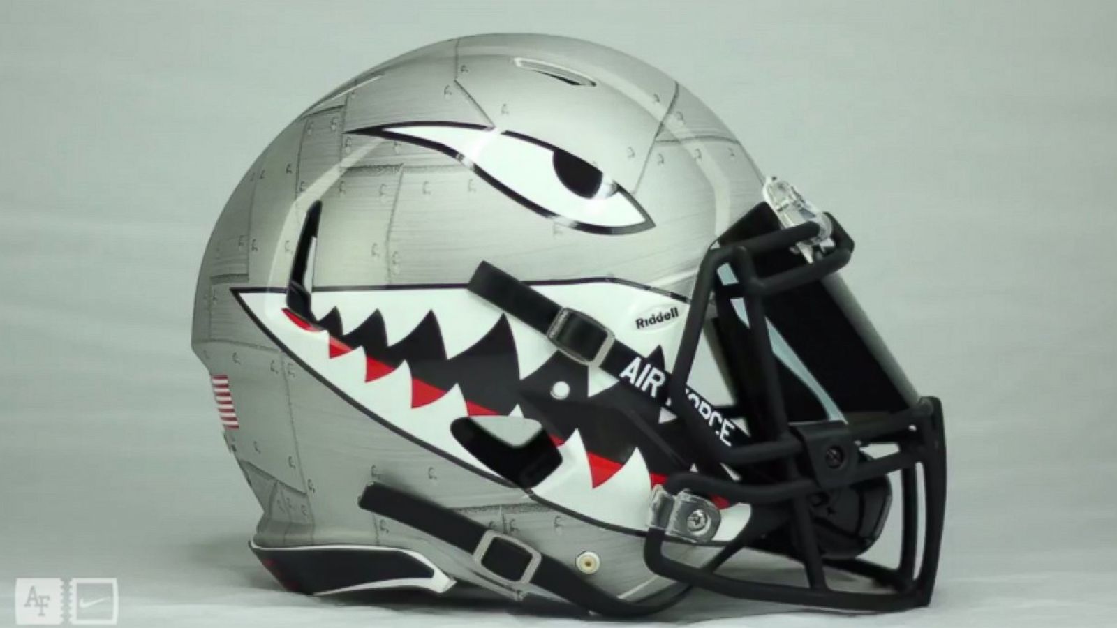 Army's awesome helmets for the Navy game, with different military