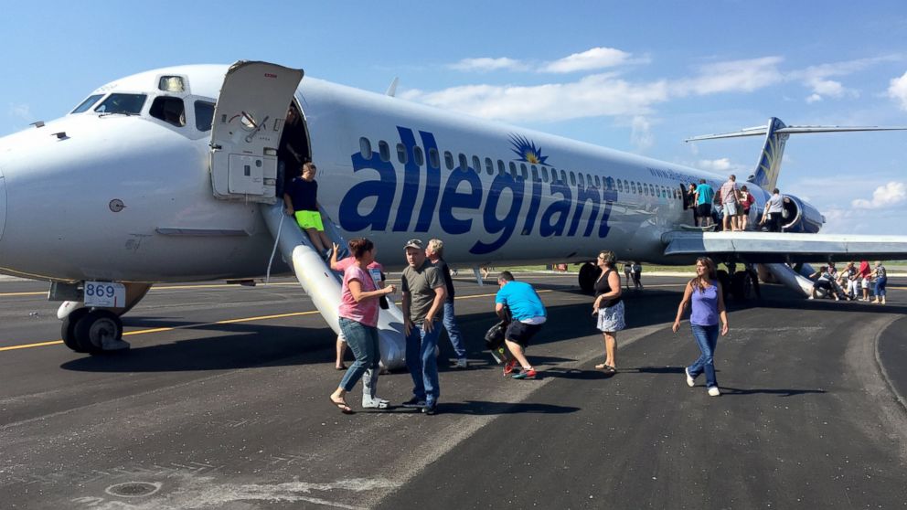 PHOTO: Allegiance Airlines Flight 864 made an emergency landing on June 8, 2015 due to smoke in the cabin.