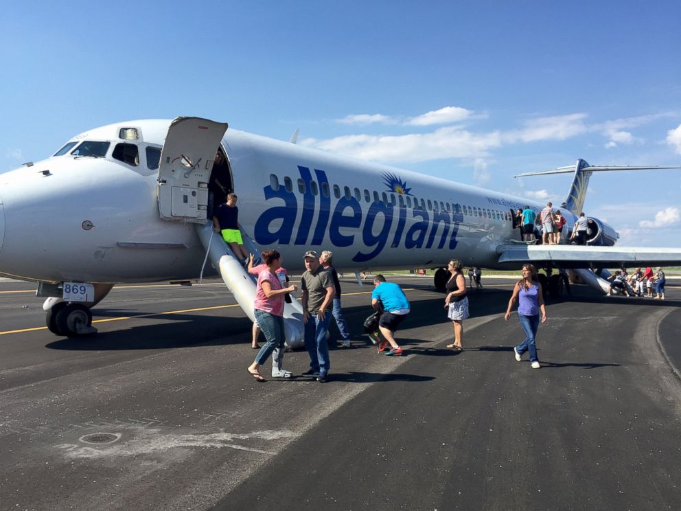 PHOTO: Allegiance Airlines Flight 864 made an emergency landing on June 8, 2015 due to smoke in the cabin.