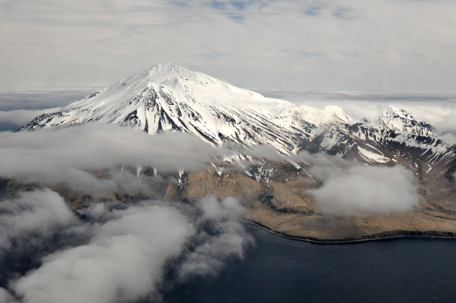 PHOTO: Mount Moffett on Adak Island, part of the Aleutian Island chain in Alaska, May 15, 2014.