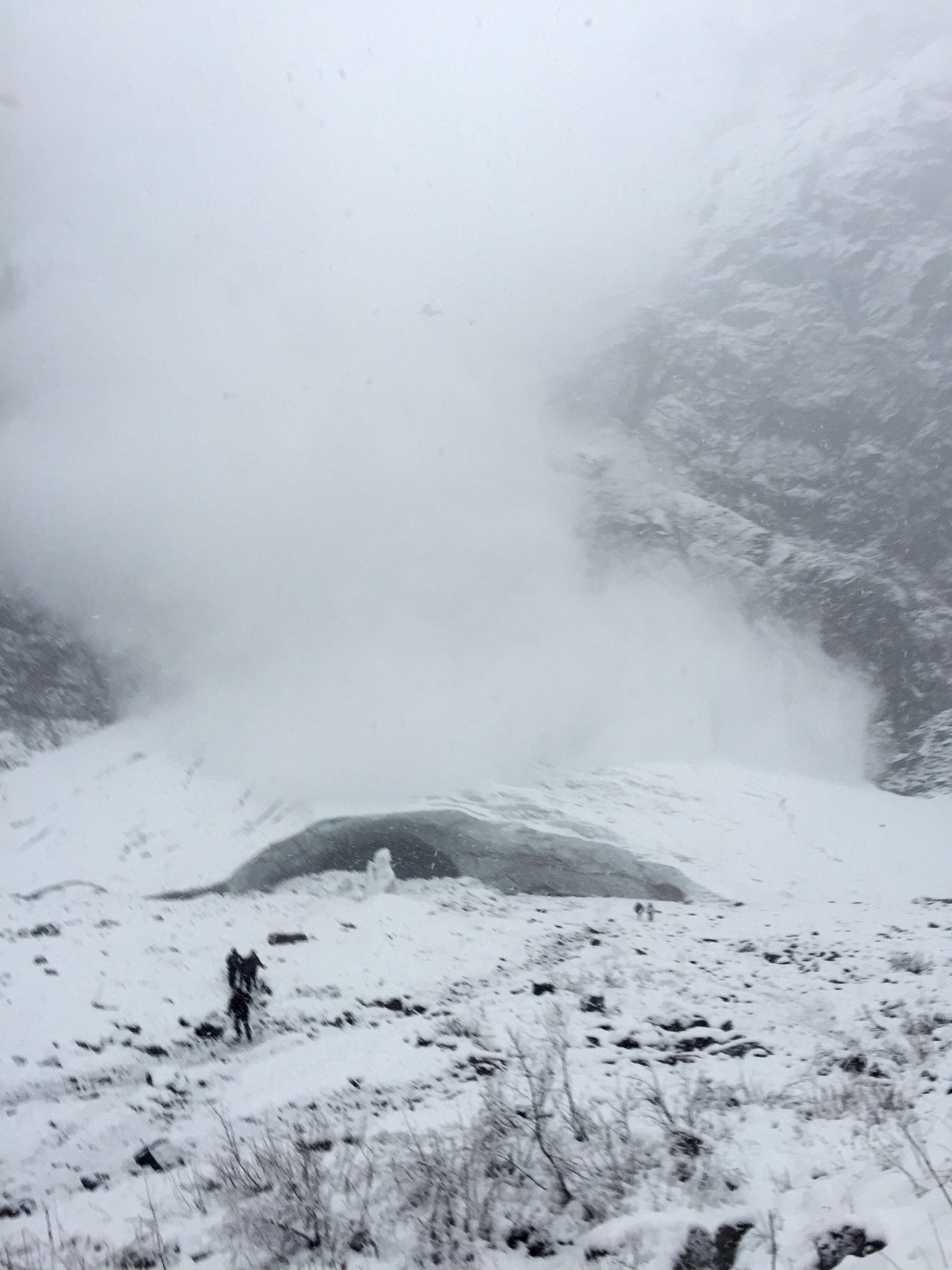 PHOTO: A couple outran an avalanche and filmed the experience.