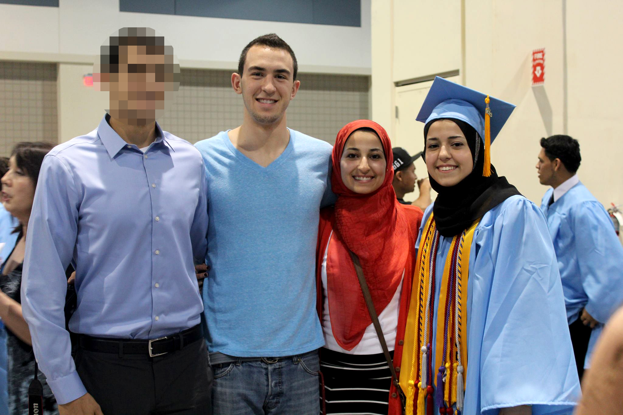 PHOTO: Deah Barakat, left, Yusor Mohammad, center, and Razan Mohammad Abu-Salha, right, are seen in this undated Facebook file photo. 