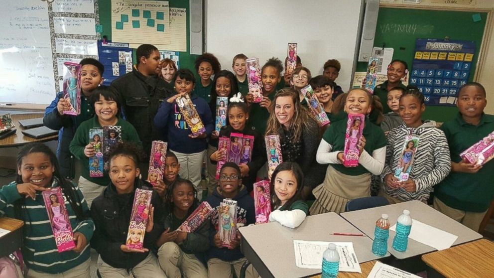 PHOTO: Gianni Graham, a 9-year-old girl from Norfolk, Virginia, is on a mission to collect 1,000 Barbie dolls for homeless girls. 