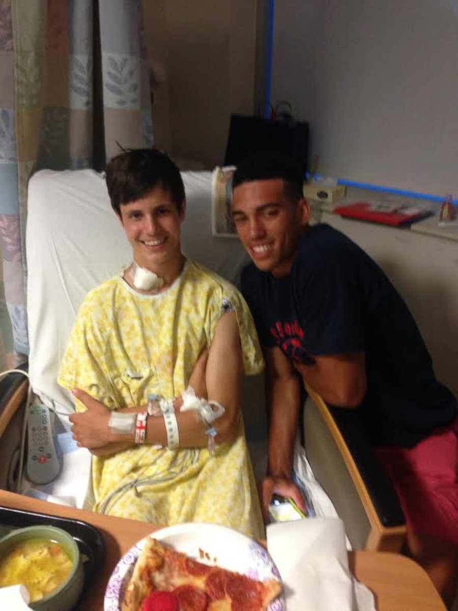 PHOTO: A Virginia teenager saved his teammate's life by performing CPR on the baseball pitch when friend went into cardiac arrest at baseball practice. 