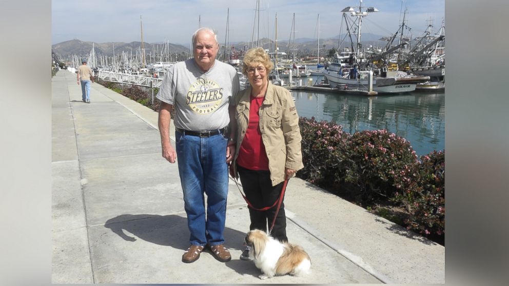Bernard Mills, 80, and his wife Carolyn Ogden, 75, are pictured here together in this handout photo. 