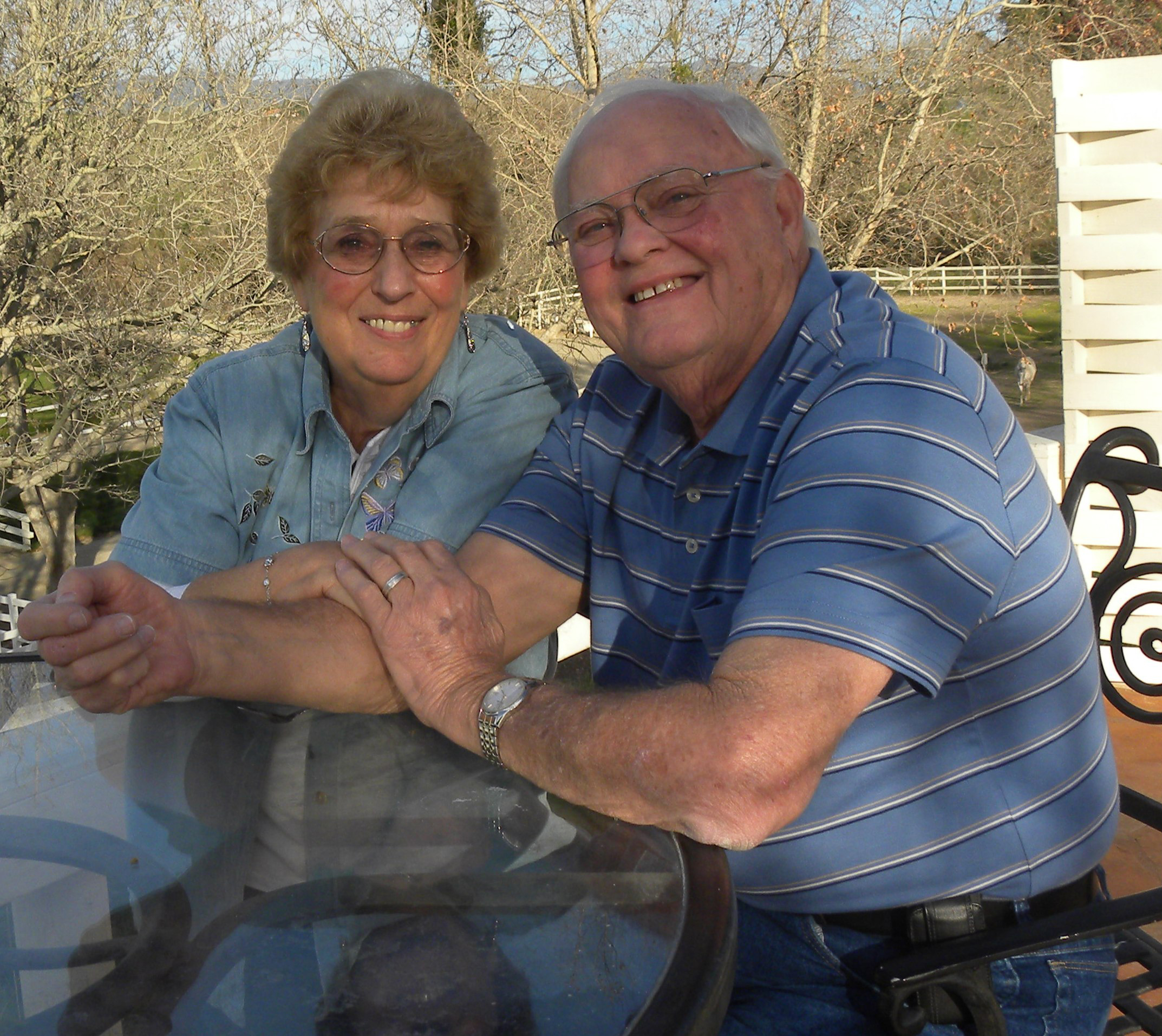 PHOTO: Bernard Mills, 80, and his wife Carolyn Ogden, 75, are pictured here together in this handout photo. 