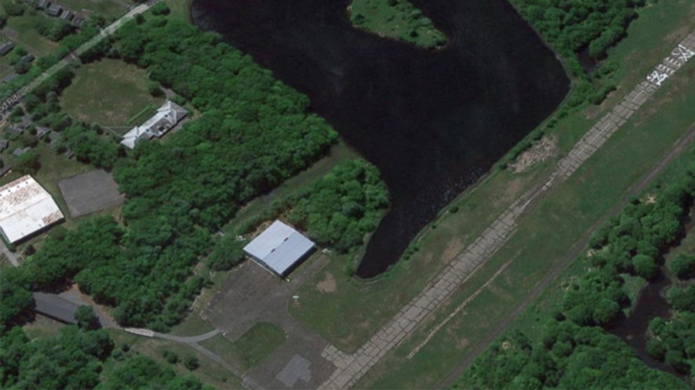 This Satellite image shows the Birchwood-Pocono Airpark in Pa. 