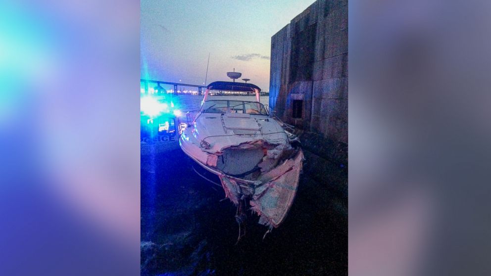 Two people were killed in a boat crash near the Francis Scott Key Bridge in Maryland, July 26, 2015.