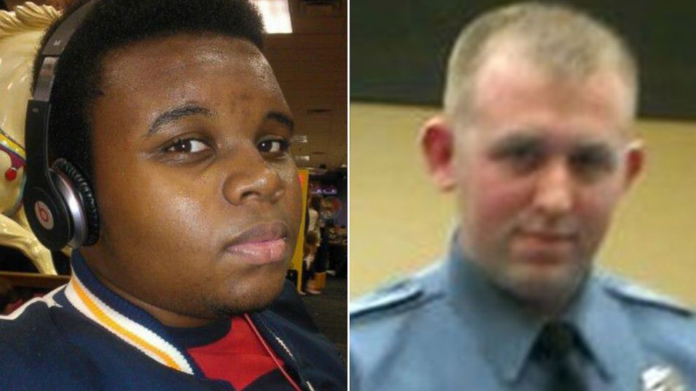 PHOTO: Michael Brown, left, is seen in this photo posted to Facebook, May 19, 2013. Ferguson police Officer Darren Wilson, shown in this screen shot via Facebook, earned police honor before fatal shooting.