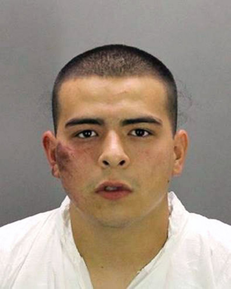 PHOTO: Jaime Ramos, the surviving suspect in a Stockton, Calif. bank robbery has been taken into custody and charged with homicide, kidnapping, robbery, and attempted murder, July 17, 2014.