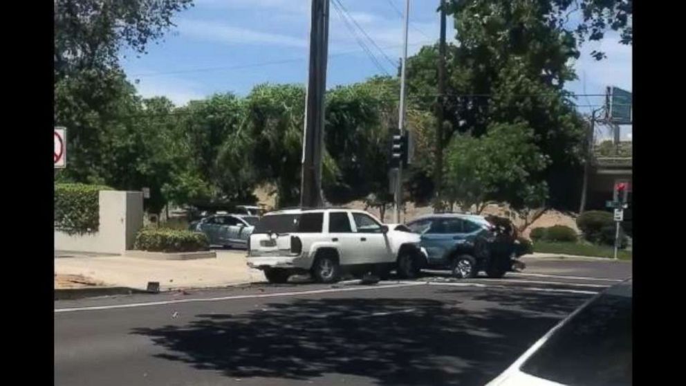 California Man Arrested After Ramming Car Several Times In Road Rage Attack Abc News 