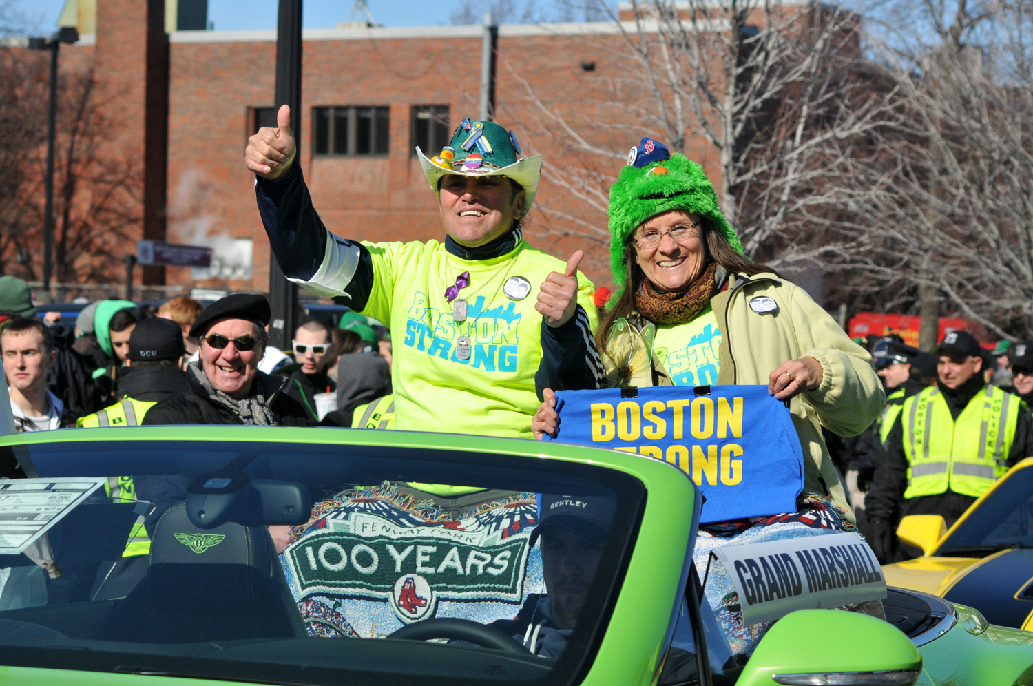 PHOTO: Carlos and Melida Arredondo at the 2014 St Patrick's Peace Parade in Boston.