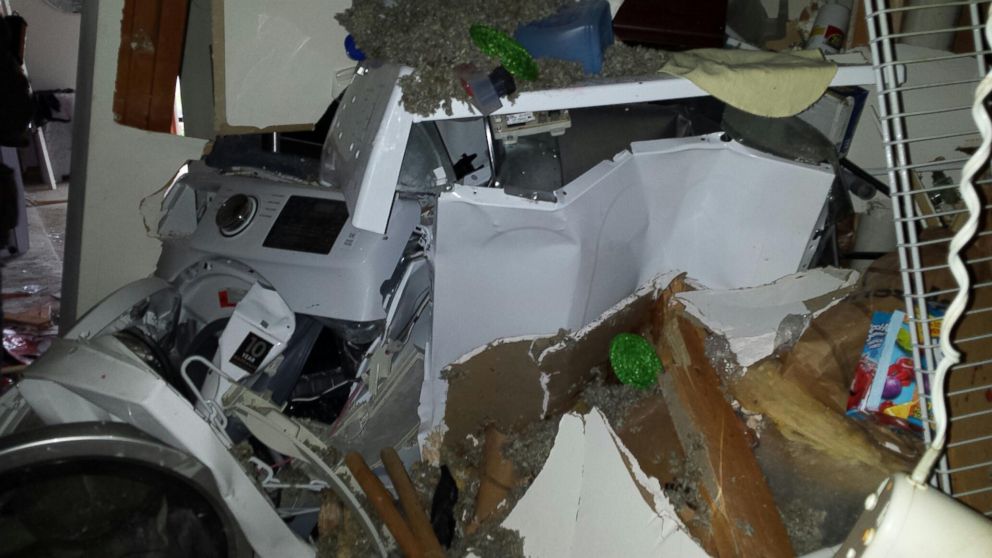 PHOTO: A washing machine and dryer, among other possessions, were destroyed when a texting driver crashed into a Delaware home, which may have to be rebuilt completely. 