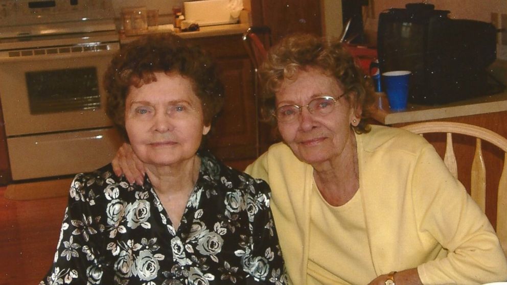 PHOTO: Clara Mitchell, left, and Helen Cook  were born on Jan. 2, 1932. 