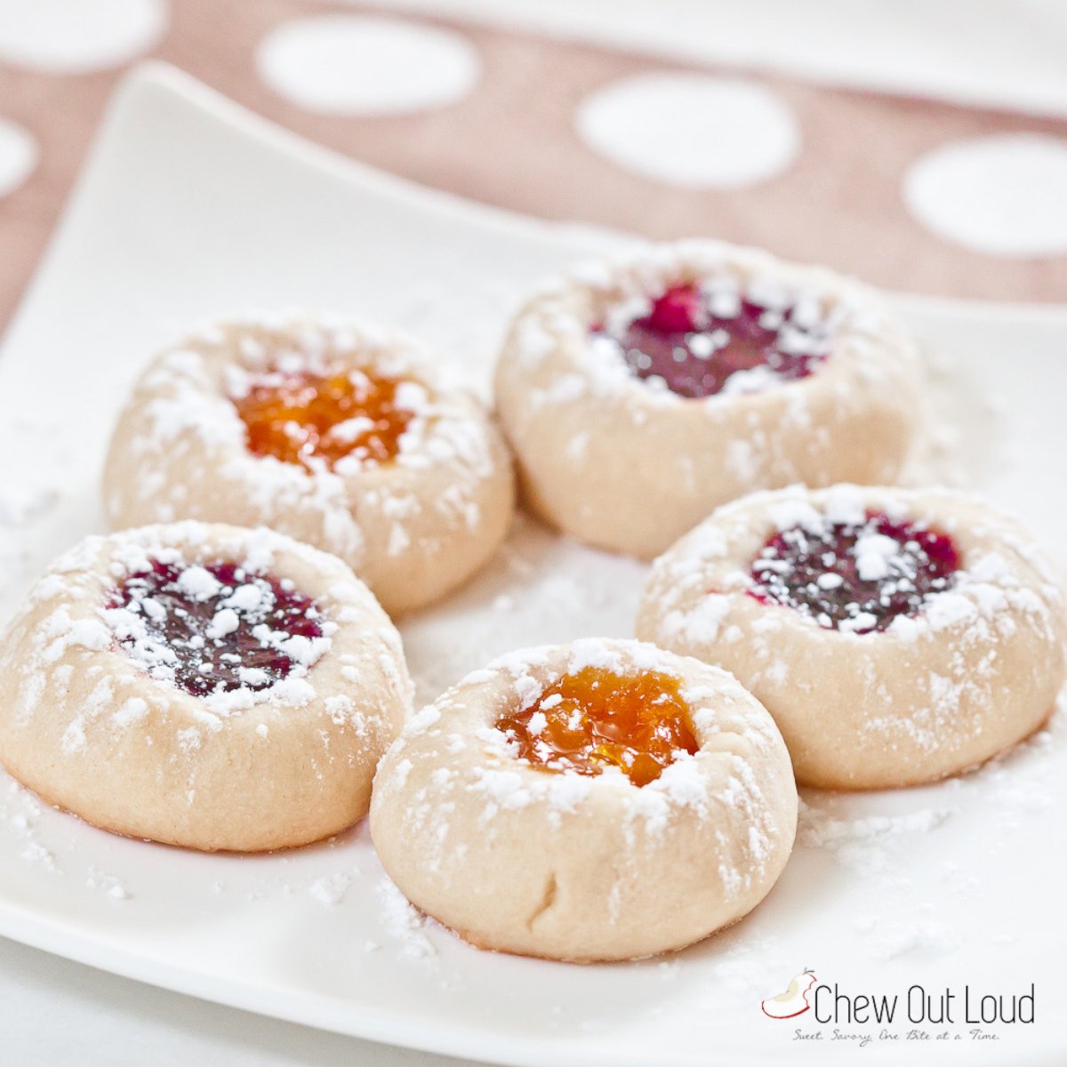 PHOTO: Recipe for the Jam Thumbprint cookies from the food blog Chew Out Loud.