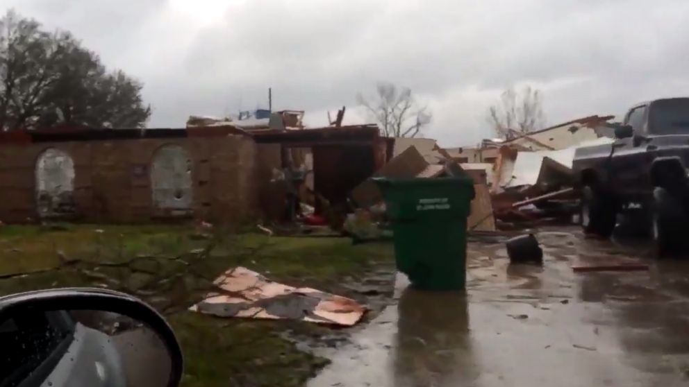 PHOTO: Dangerous winds in LaPlace, La. ripped through several homes, completely destroying them. 