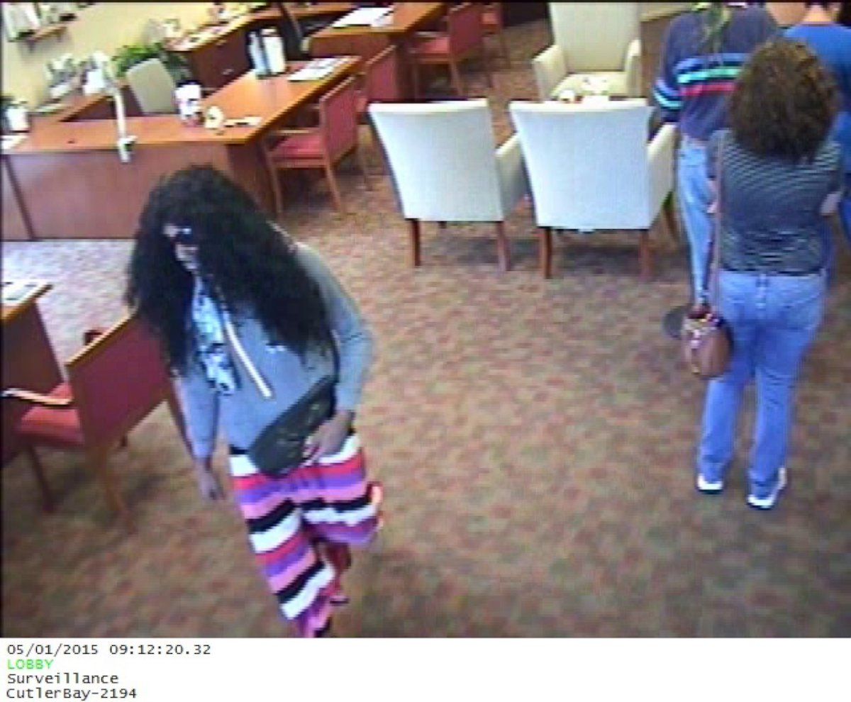 A man in a dress and a wig robbed a south Florida bank on May 1, 2015.PHOTO: 