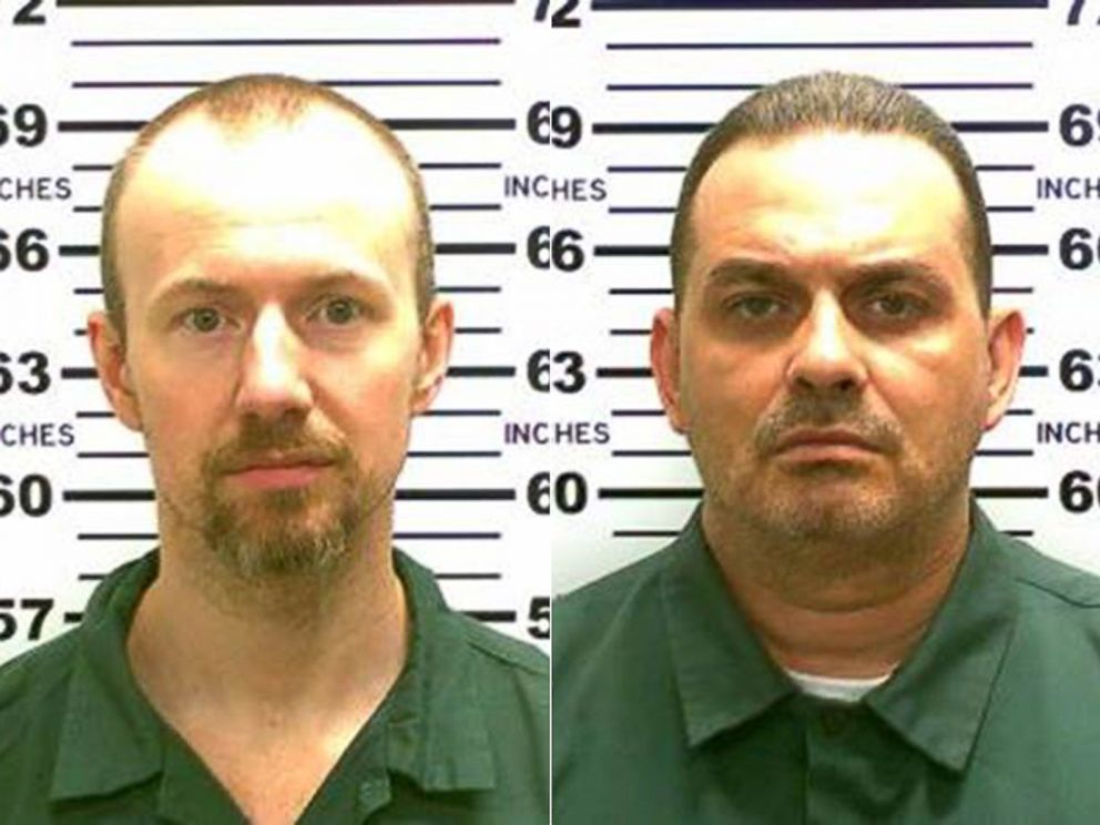 PHOTO: From left, David Sweat and Richard Matt are shown in undated photos released by the New York State Police.  The two convicted murderers escaped from prison in upstate New York the morning of June 6, 2015.