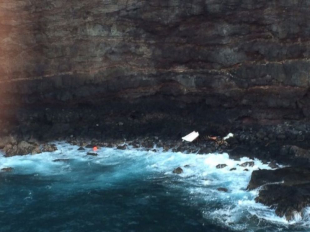 PHOTO:  A debris field located off Lanai, Hawaii, April 24 2015. 