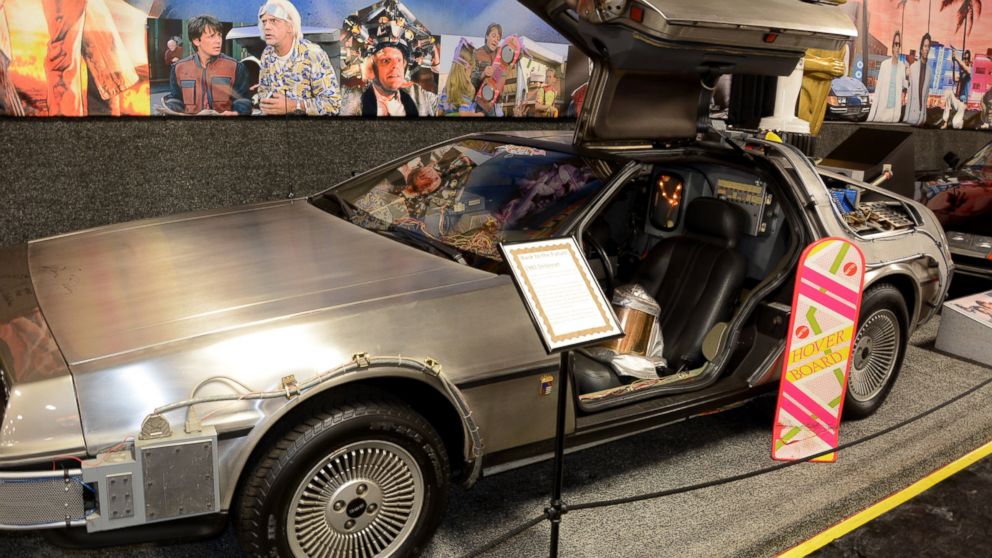 PHOTO: The 1981 exhibition model of the "Back to the Future" Delorean Time Machine car is pictured here.