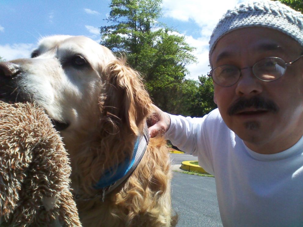 PHOTO: Babs Proller says Morales took this photo of himself with her dog, Buddy.
