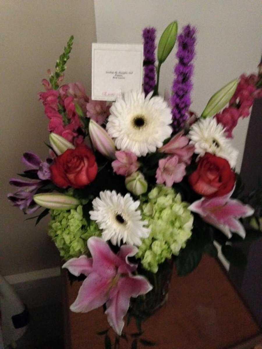 PHOTO: Oakland Athletics player Brett Lawrie sent flowers to Tonya Carpenter's hospital room at Beth Israel Deaconess Medical Center on June 9, 2015. 
