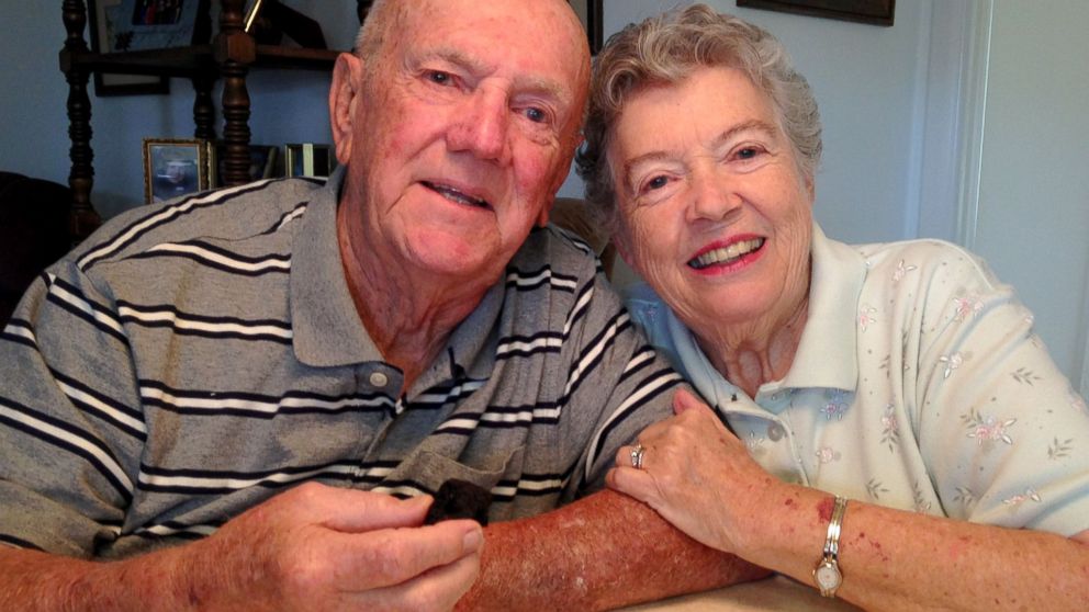 Ken and Ann Fredericks of Satellite Beach have celebrated every anniversary since 1955 by enjoying a bite of their wedding cake, which was baked by Ann's grandmother.