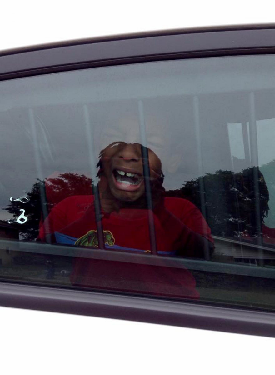 PHOTO: Police in Columbus, Georgia put Sean, 10, in the back of a cop car on April 28, 2015.
