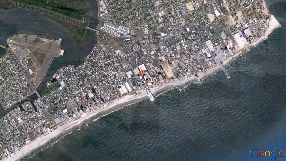 PHOTO: Caesar's Casino in Atlantic City, N.J. is seen in this map at the above location on the boardwalk.