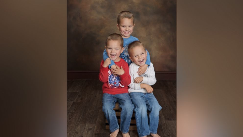 PHOTO: Shiela Weisgerber, 48, has been raising her 4-yearold grandsons, Bentley, Ashton and Dalton since the triplets were two months old. 