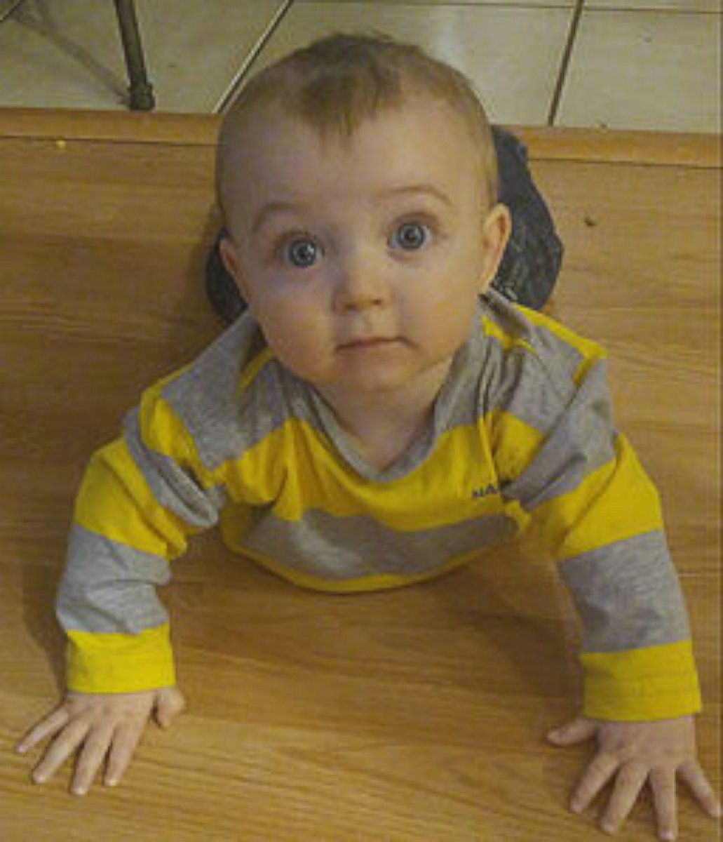 PHOTO: Family photo of Haddix Mulkey, 8 months, who died on May 13, 2016 in Reynoldsburg, Ohio. "He was just learning how to crawl," Katie Mulkey said of her son.