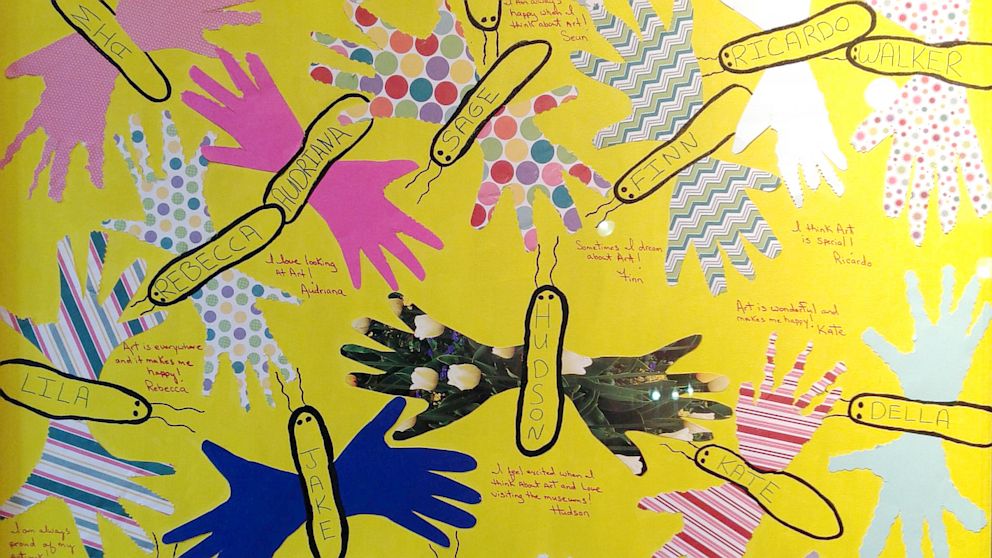PHOTO: Kindergartners' artwork fetched $50,000 in alleged auction. 