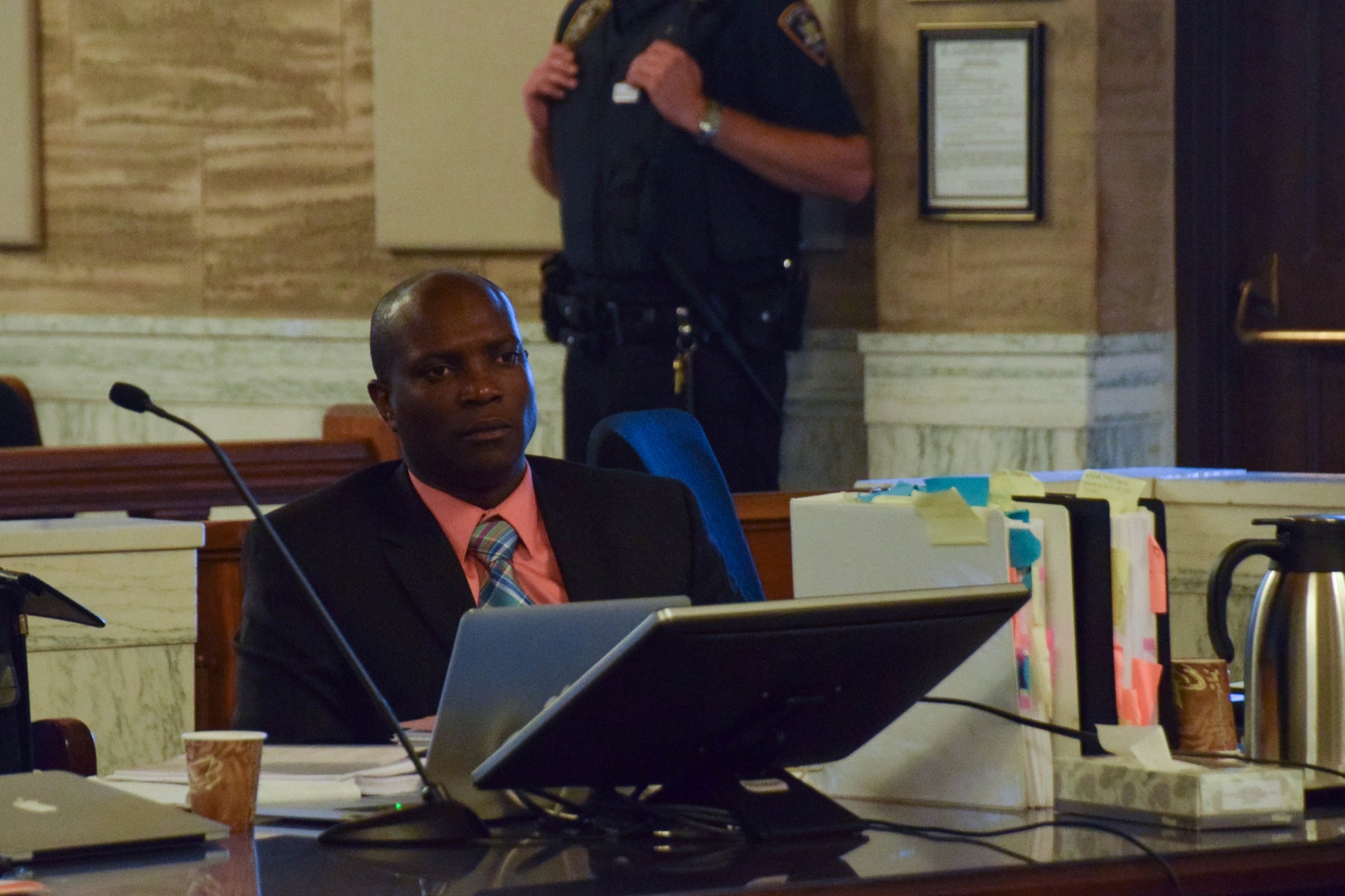 PHOTO: Nick Hillary is seen at his trial.