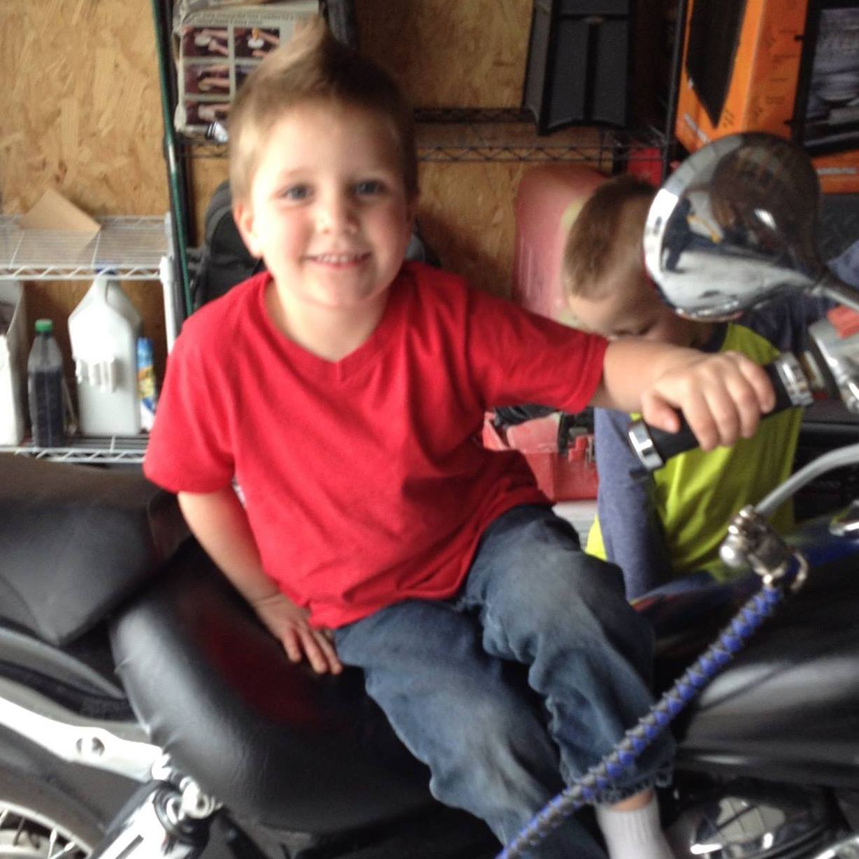 PHOTO: Thousands of motorcyclists came out on March 12, 2016, in Magna, Utah, to ride in a funeral procession for the death of 5-year-old Hunter Weiss. The young boy loved motorcycles.