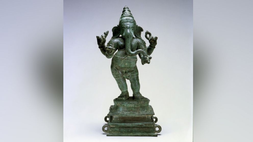 PHOTO: This bronze sculpture of Ganesha was removed from a temple in Tamil Nadu, India.