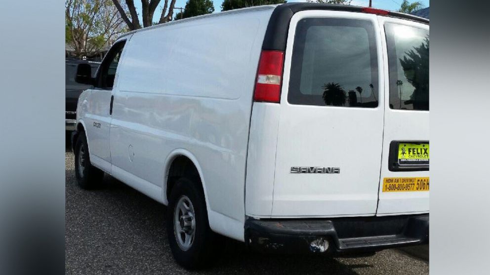 PHOTO: The Orange County Sheriff's Department posted images, Jan. 28, 2016, following the escape of three inmates with the message: "Stolen Vehicle ACTUAL 2008 White GMC Savana Utility Lic: 8U66466 plates/stickers may have been removed." 