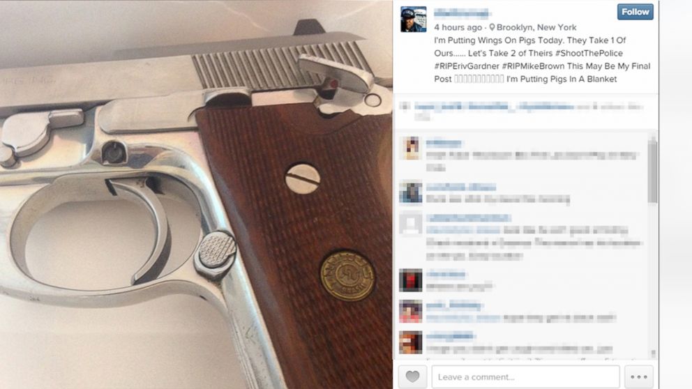 PHOTO: According to police, Ismaayil Brinsley used his girlfriend's Instagram account to post a message threatening New York City police officers, writing, "I'm Putting Wings On Pigs Today. They Take 1 Of Ours..... Let's Take 2 of Theirs..."