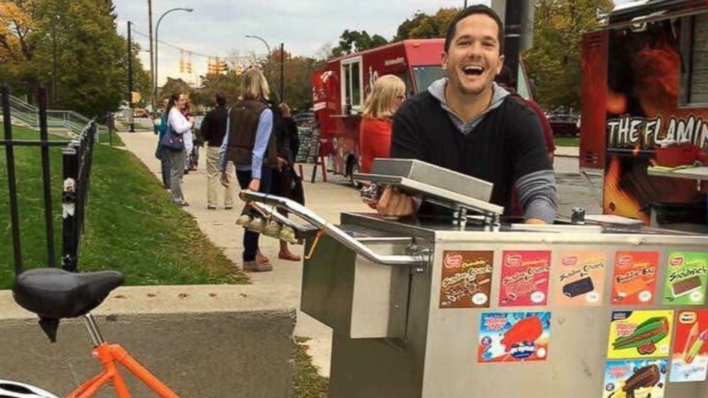 James Karagiannis started a pay-it-forward program in Buffalo, New York where people can buy kids ice cream and in return they write hand-written "Thank You" cards.
